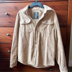 Buffalo David Bitton Beige Corduroy Shirt